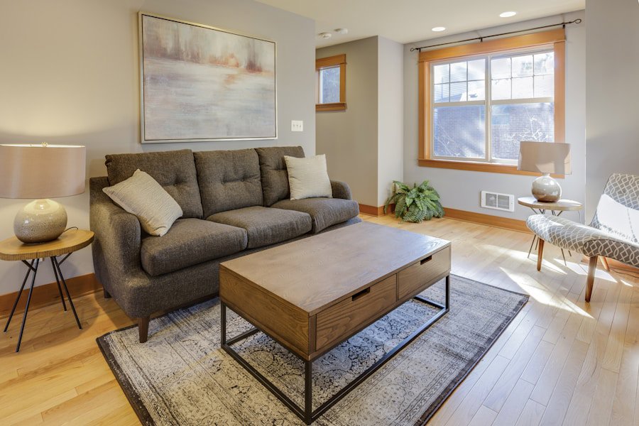 cozy living room sofa