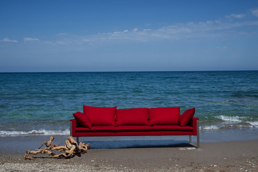 linen sofa summer