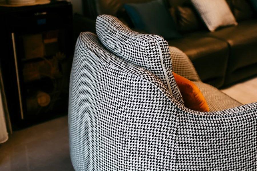 mixed fabric sofa chairs