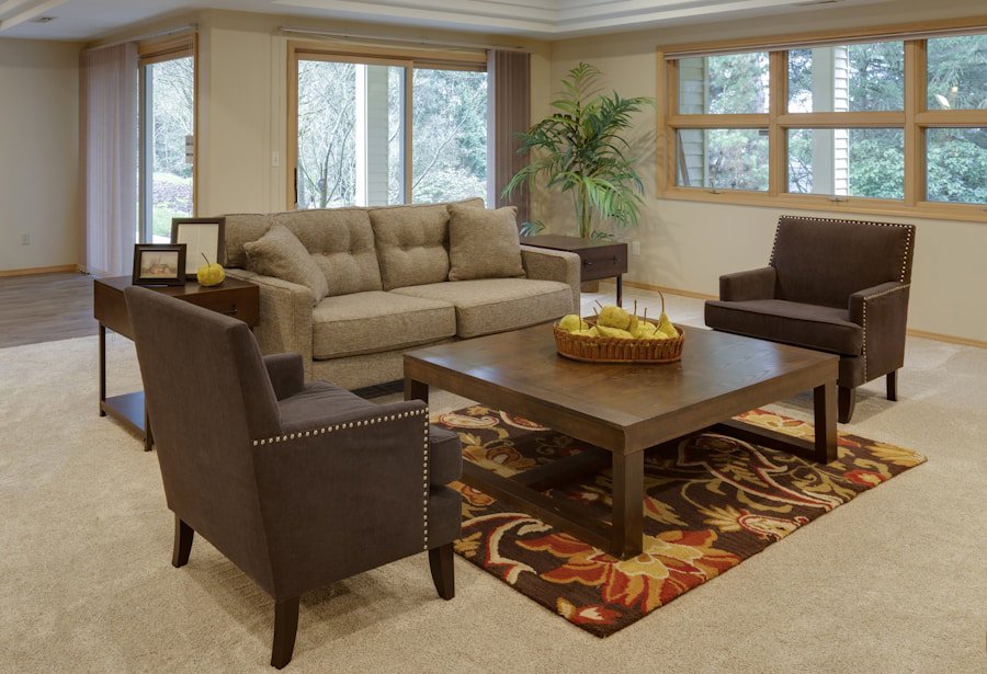transitional living room sofa
