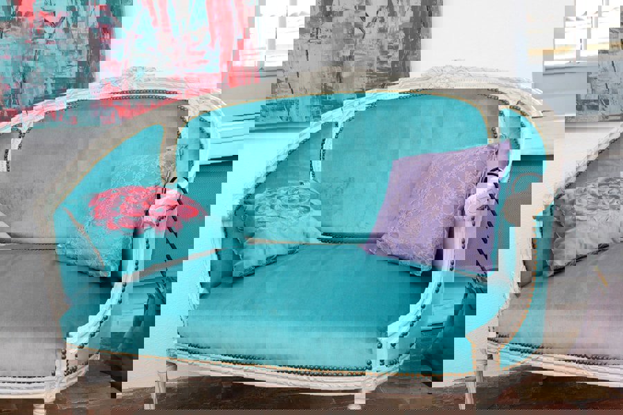 velvet sofa living room