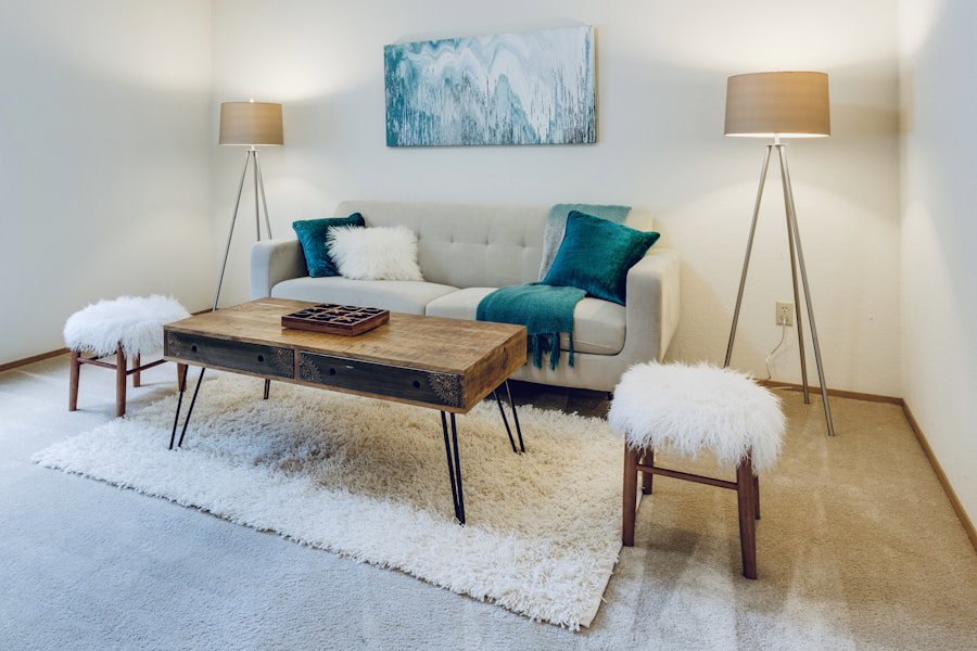 winter living room couch