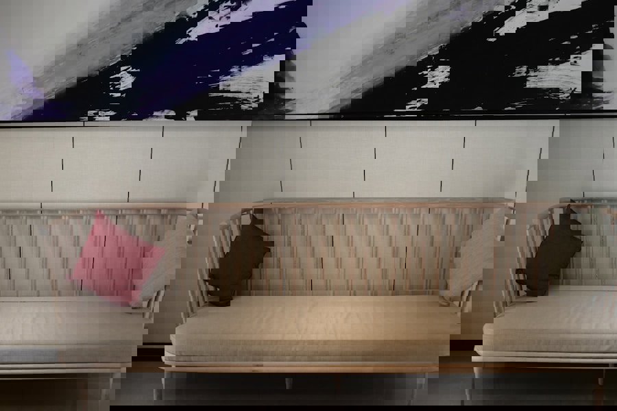 woven sofa living room