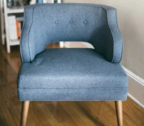 Smaller full fabric chair