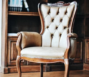 Full size sparse fabric chair